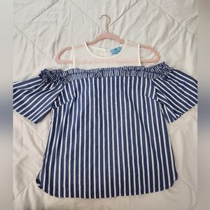 CeCe striped blouse